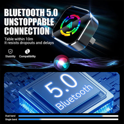 🔥Black-Friday-Mega-Angebot 🔥2-in-1-Funkadapter für iPhone und Android Auto