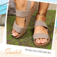 🏆Rutschfeste Freizeitsandalen für Damen mit breiten elastischen Riemen