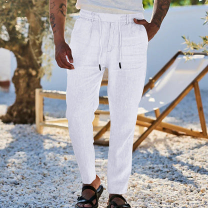 👖 50% RABATT! ✨ Herren lockere Freizeithose mit Kordelzug – Verstellbarer Bund & praktische Taschen – Lässiger Stil, perfekt für Alltag & Freizeit 🌿☀️