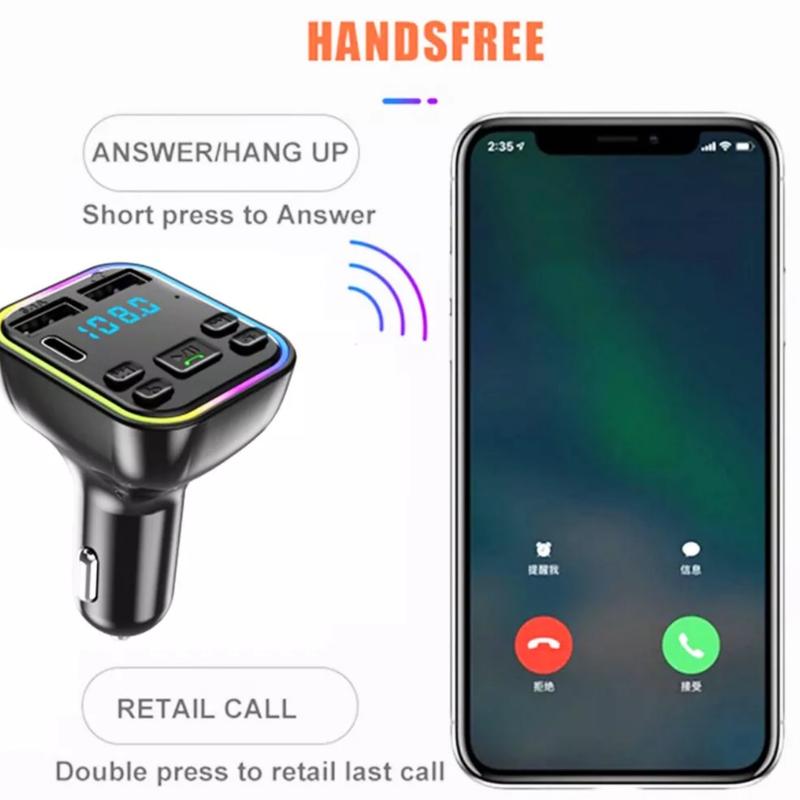 🎶 Bunte Licht Bluetooth Auto MP3-Player – Musik &amp; Atmosphäre Für Jede Fahrt!