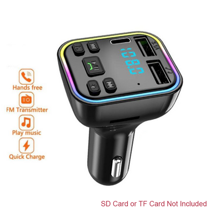🎶 Bunte Licht Bluetooth Auto MP3-Player – Musik &amp; Atmosphäre Für Jede Fahrt!