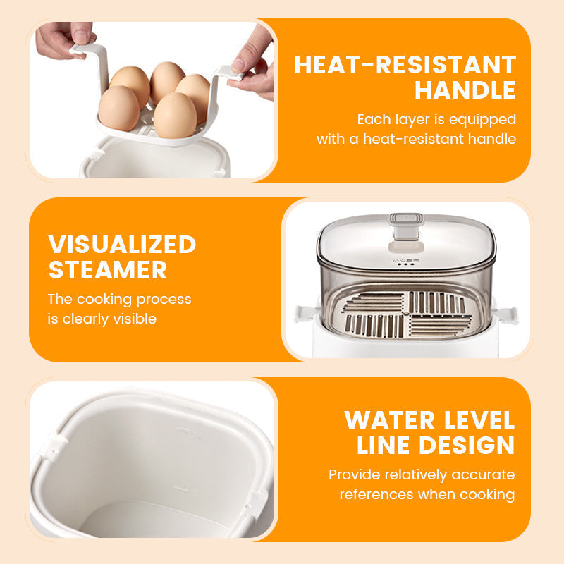 🎁Smart Mini-Eierkocher mit Touch-Panel – 6 Eier perfekt zubereitet | 50% Rabatt 🥚