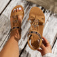 ✨ Flache Damen-Sandalen – Rund zulaufende Zehenpartie und atmungsaktiv