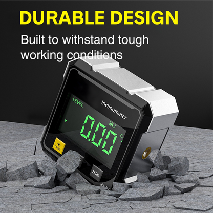 📐4-seitiger magnetischer digitaler Winkelmesser mit Laser