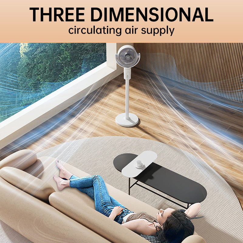 🎊Sommeraktion: 50 % Rabatt und versandkostenfrei🌀✨Motor Standventilator, 20dB sehr leiser Ventilator, 30m Wurfweite, 2465m³/h Luftvolumen, Fan mit Fernbedienung & Kühlung