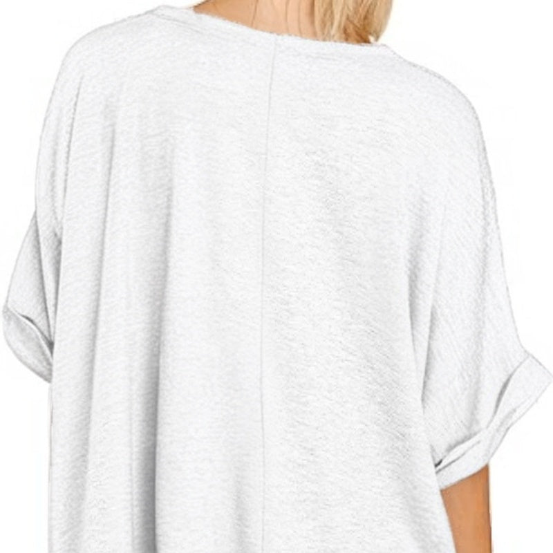 🌸Lässiges, lockeres V-Ausschnitt-Oberteil für Damen – Entspannt, schick & perfekt für warme Tage 🍂