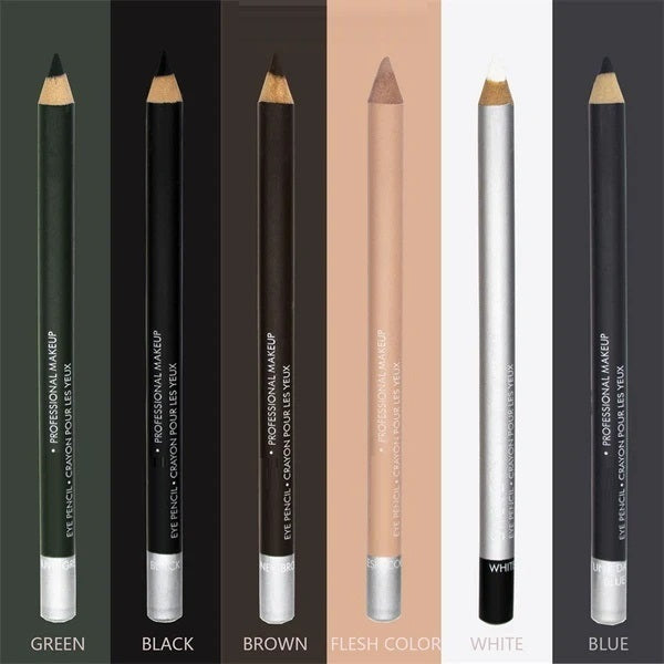 🔊 1 kaufen, 1 GRATIS! 💜 Holz-Eyeliner-Stift – Wasserfest, Langanhaltend, Weiche Mine
