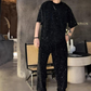 💎✨Herren-Zweiteiler mit Kurzarmshirt und weiter Hose