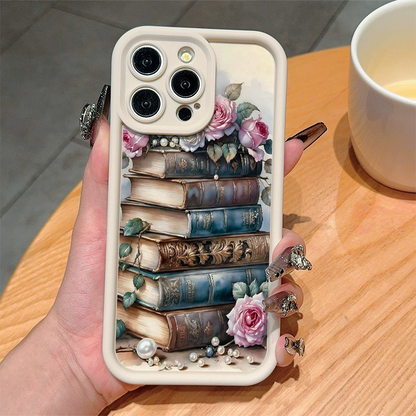 📢🔥Cartoon-Bücherregal Design TPU-Handyhülle📚📱