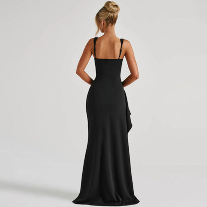 💎50% Rabatt 👗Ärmelloses Bodycon-Kleid mit Karree-Ausschnitt und hohem Seitenschlitz✨