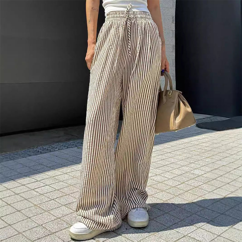 Damen-Hose mit vertikalen Streifen – schlankernder Effekt & Komfort ✨👖【Begrenzte Angebot】