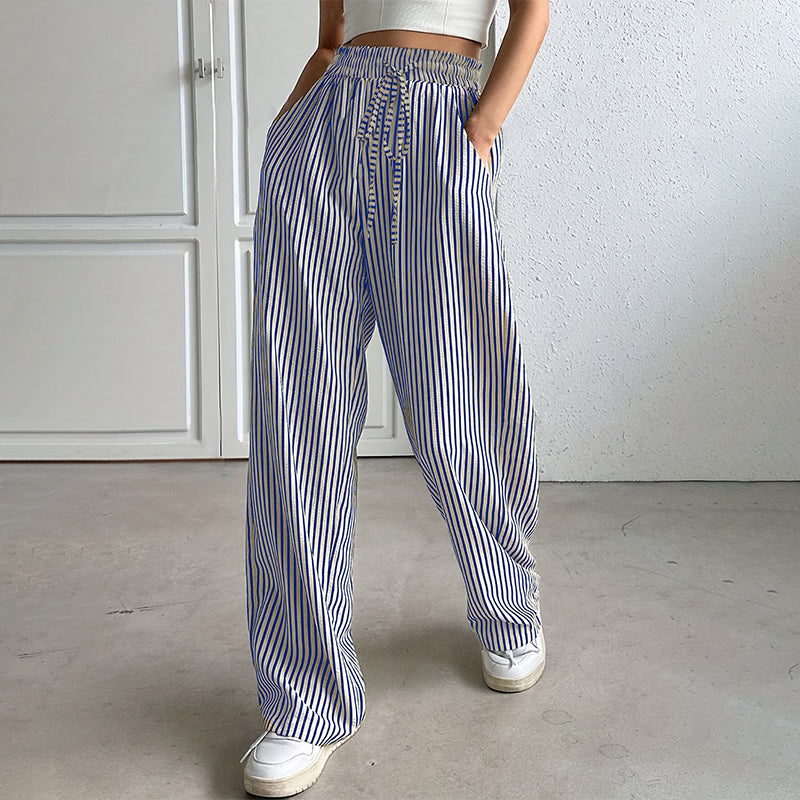 Damen-Hose mit vertikalen Streifen – schlankernder Effekt & Komfort ✨👖【Begrenzte Angebot】