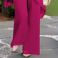 ✨ Charmantes Set aus asymmetrischem Oberteil 👗 Elegantes Set aus Hose mit weitem Bein – Bequem und perfekt für den Frühling