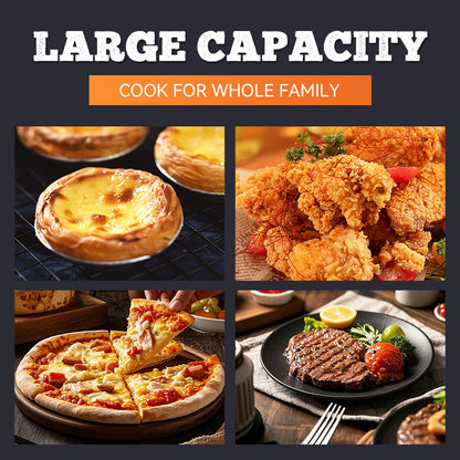 🍳🍗 Multifunktionale Heißluftfritteuse mit Sichtfenster & Touchscreen | Kostenloser Versand✈️