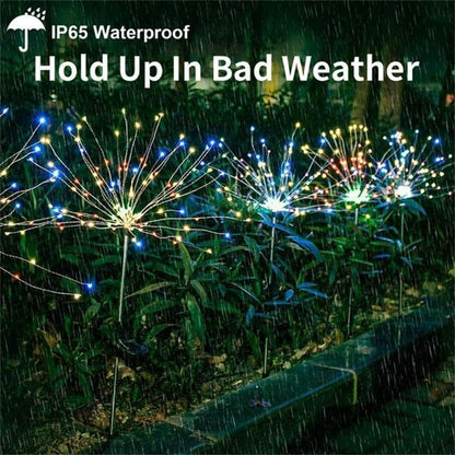 Letzter Tag 50% OFF - Wasserdichtes Solar Gartenfeuerwerk Licht