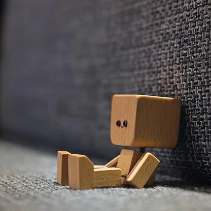 🙂Wippendes Holzmännchen Mit Wohlfühl-Lächeln – Kreatives Auto-Duftaccessoire