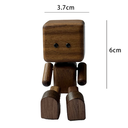🙂Wippendes Holzmännchen Mit Wohlfühl-Lächeln – Kreatives Auto-Duftaccessoire