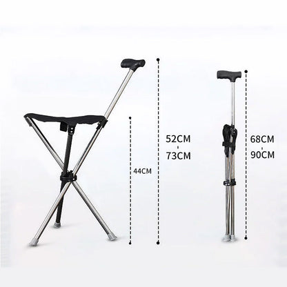 🔥2-in-1 Gehstock mit Klappstuhl