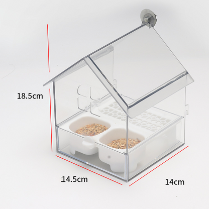🐦🥰Frisches Gadget für Vögelhalter✨Ausziehbarer externer Papageienfutterspender