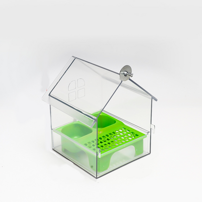🐦🥰Frisches Gadget für Vögelhalter✨Ausziehbarer externer Papageienfutterspender