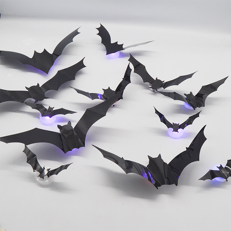 🦇Halloween-Dekoration: 3D-LED-Wandleuchte in Fledermausform