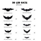 🦇Halloween-Dekoration: 3D-LED-Wandleuchte in Fledermausform