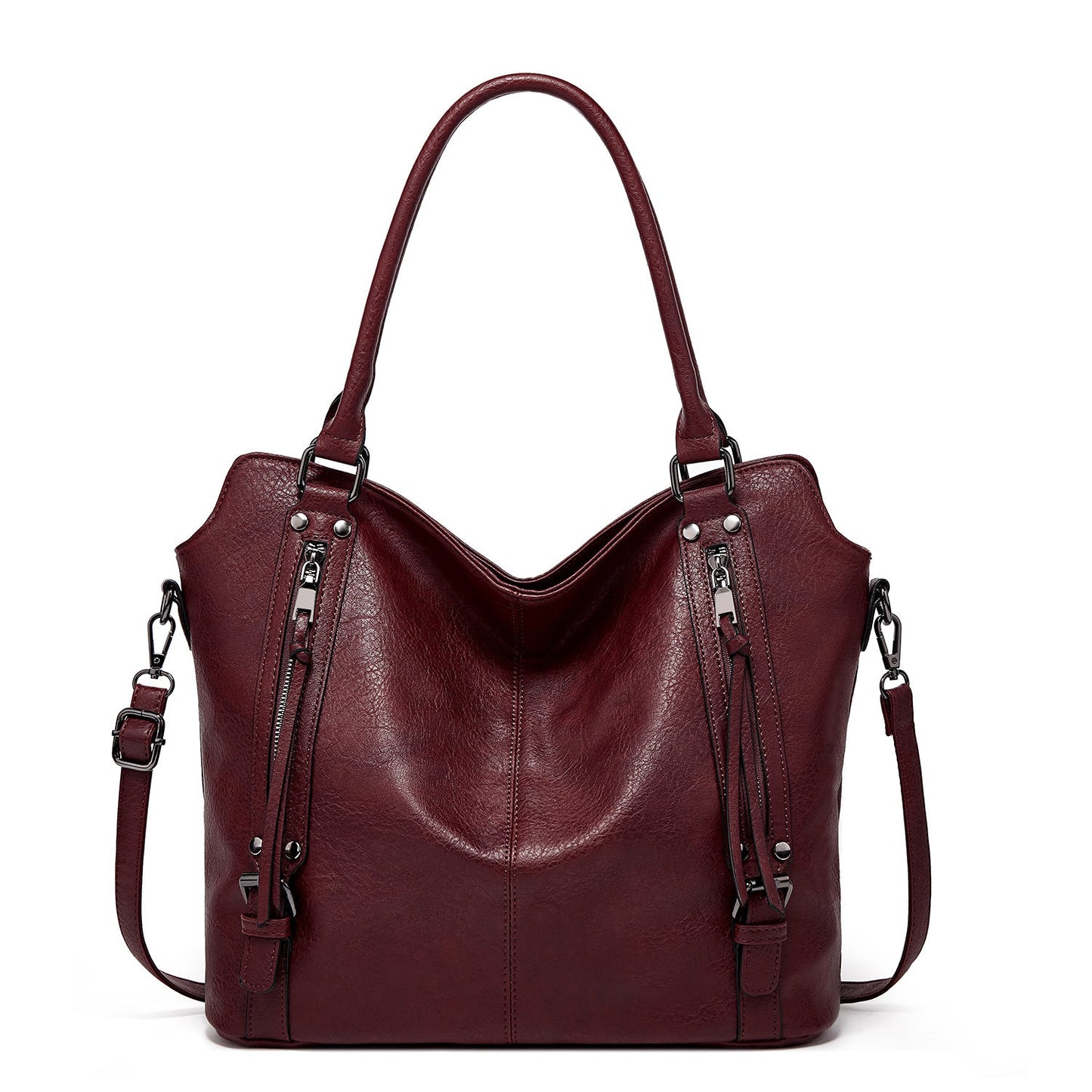 👜 LIMITIERTES ANGEBOT 50% RABATT! ✨ Kunstleder-Shopper Damen – Vielseitig, Praktische Fächer, Set mit Beutel 💼