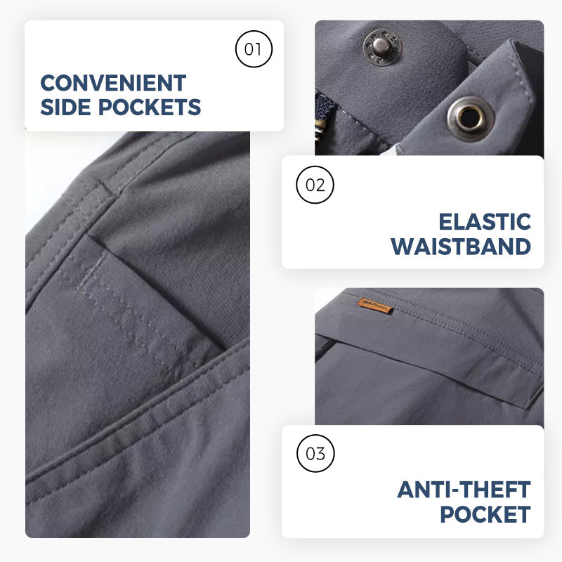 🧗‍♂️Herrenkomfortable Outdoor-Hosen mit mehreren Taschen