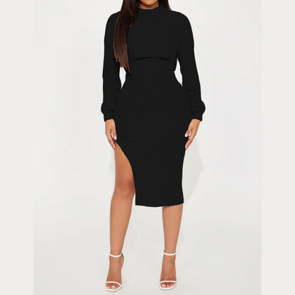 Elegantes Slim-Fit-Set – Cropped-Oberteil & Figurbetontes Kleid