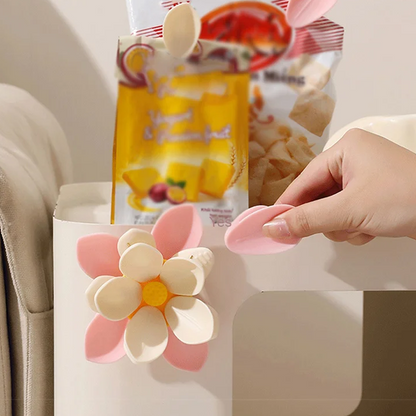 🌸 Kaufe 2, erhalte 3 KOSTENLOS 🌸 Lotus-förmige magnetische Lebensmittelklammer und Kühlschrankmagnet