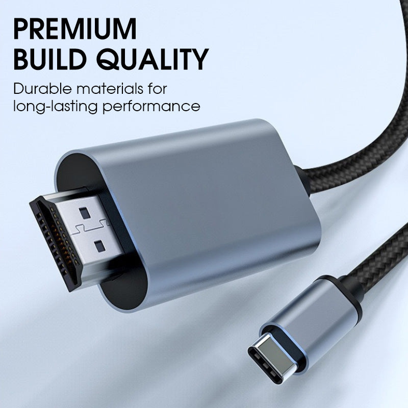 🎬 🔌 4K Ultra HD Typ-C zu HDMI Adapter – Plug & Play, Kompatibel & Stabiler Streaming 📺