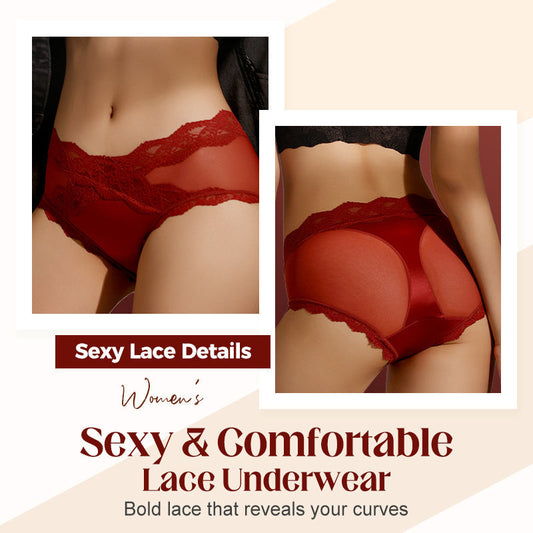 💕Damen sexy und bequeme Unterhosen mit Spitze