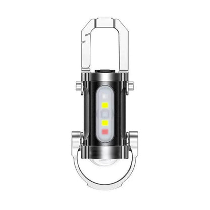✨1+1 gratis 🔦 Tragbare wiederaufladbare helle Schlüsselanhänger-Taschenlampe