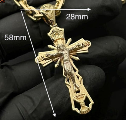 ✝️🙏Halskette mit Jesus-Kreuz-Anhänger