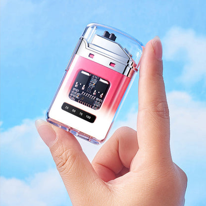 🔥⚡ WIEDERAUFLADBARES FEUERZEUG - Windfest mit Digitalanzeige, USB-C Ladung & Einstellbare Flamme, Wasserdicht und Stoßfest 🌬️💨