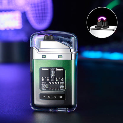 🔥⚡ WIEDERAUFLADBARES FEUERZEUG - Windfest mit Digitalanzeige, USB-C Ladung & Einstellbare Flamme, Wasserdicht und Stoßfest 🌬️💨