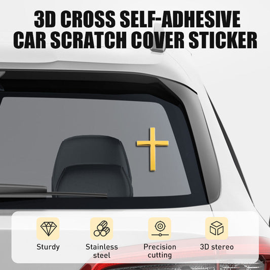 🔥3D-Cross-Selbstklebendes Autokratzdecklabel