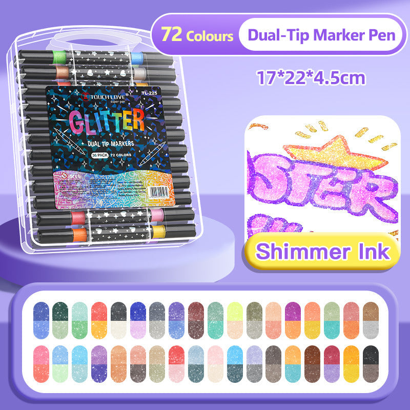 ⚡⚡50 % RABATT !!🌟Glitzer-Marker mit zwei Spitzen