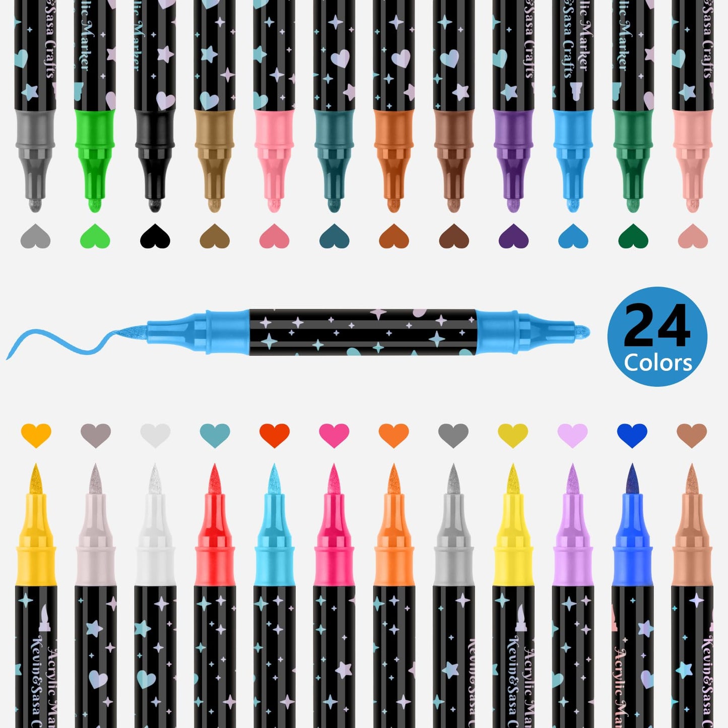 ⚡⚡50 % RABATT !!🌟Glitzer-Marker mit zwei Spitzen