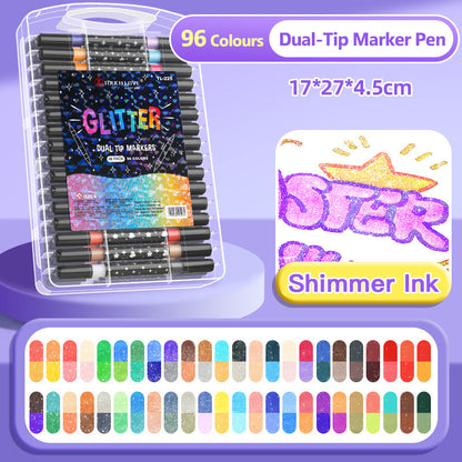 ⚡⚡50 % RABATT !!🌟Glitzer-Marker mit zwei Spitzen