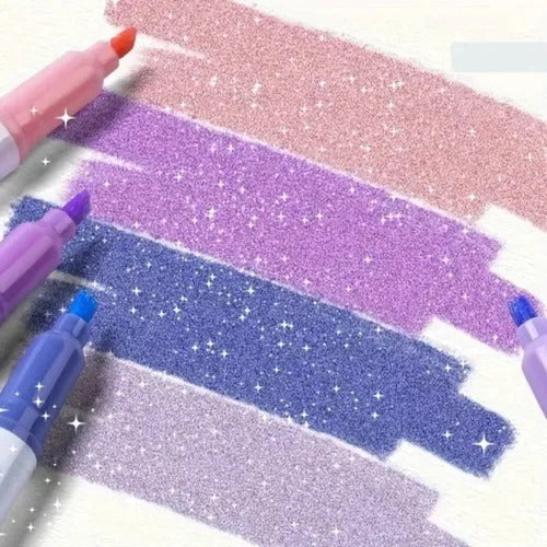 ⚡⚡50 % RABATT !!🌟Glitzer-Marker mit zwei Spitzen