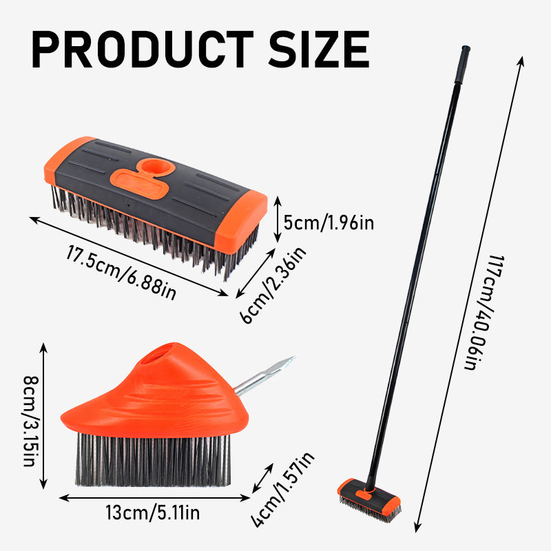 3-in-1-Drahtbürsten-Set zum Unkrautjäten