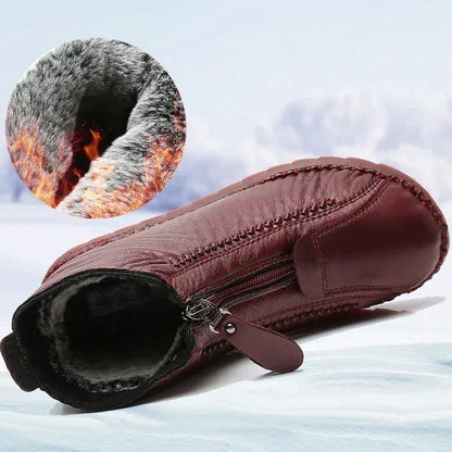 👢 50% RABATT – NUR FÜR KURZE ZEIT! ✨ Damen-Winterstiefeletten – wärmend und wasserabweisend mit seitlichem Reißverschluss für einfaches An- und Ausziehen ❄️🛍️