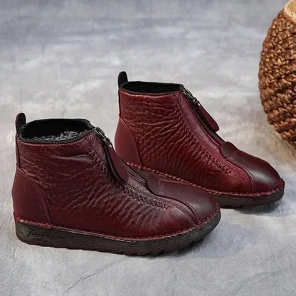 👢 50% RABATT – NUR FÜR KURZE ZEIT! ✨ Damen-Winterstiefeletten – wärmend und wasserabweisend mit seitlichem Reißverschluss für einfaches An- und Ausziehen ❄️🛍️