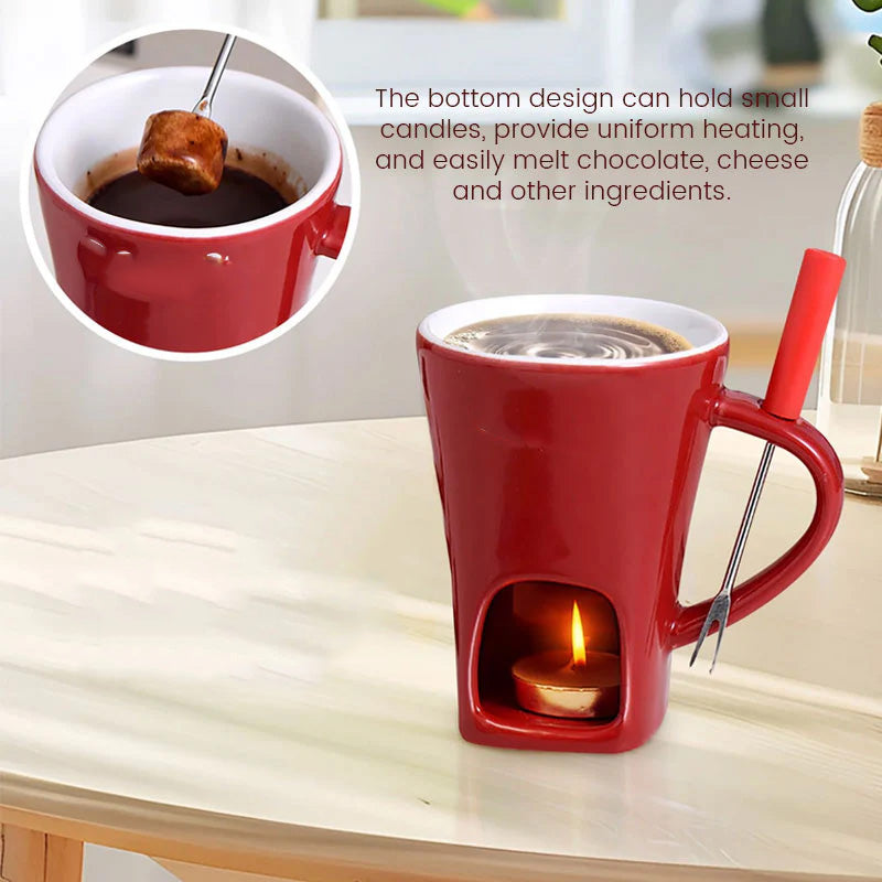 🍫Keramischer Schokoladenfondue-Becher