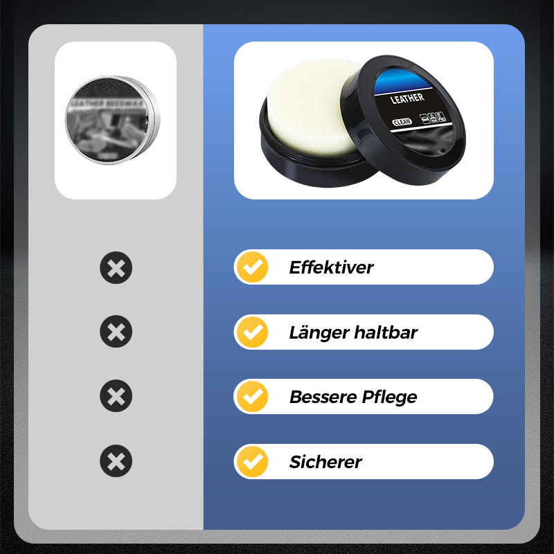 🚗✨ LEDER PFLEGE-CREME - Tiefenreinigung & Schutz mit Natürlichen Ölen, Revitalisiert Möbel, Autositze & Accessoires, Einfache Anwendung 🛋️
