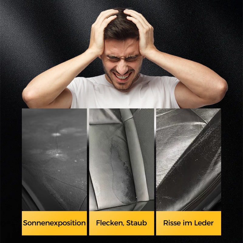 🚗✨ LEDER PFLEGE-CREME - Tiefenreinigung & Schutz mit Natürlichen Ölen, Revitalisiert Möbel, Autositze & Accessoires, Einfache Anwendung 🛋️