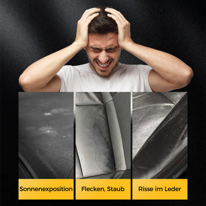 🚗✨ LEDER PFLEGE-CREME - Tiefenreinigung & Schutz mit Natürlichen Ölen, Revitalisiert Möbel, Autositze & Accessoires, Einfache Anwendung 🛋️