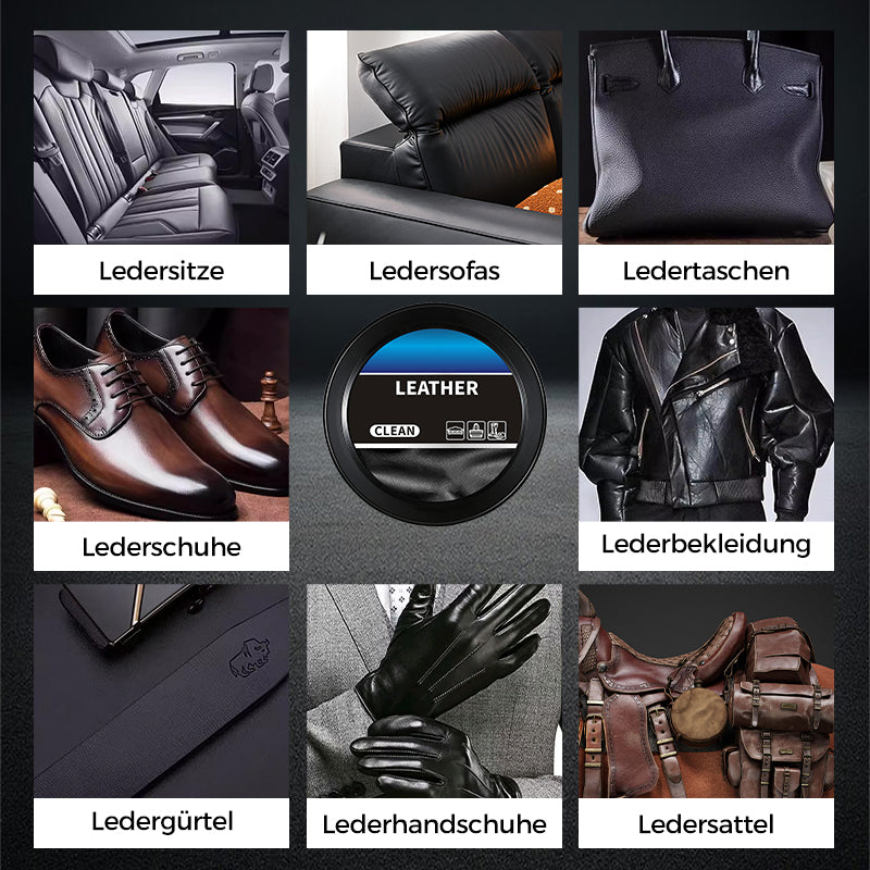 🚗✨ LEDER PFLEGE-CREME - Tiefenreinigung & Schutz mit Natürlichen Ölen, Revitalisiert Möbel, Autositze & Accessoires, Einfache Anwendung 🛋️