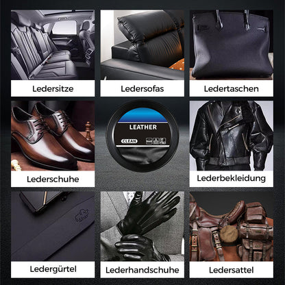 🚗✨ LEDER PFLEGE-CREME - Tiefenreinigung & Schutz mit Natürlichen Ölen, Revitalisiert Möbel, Autositze & Accessoires, Einfache Anwendung 🛋️